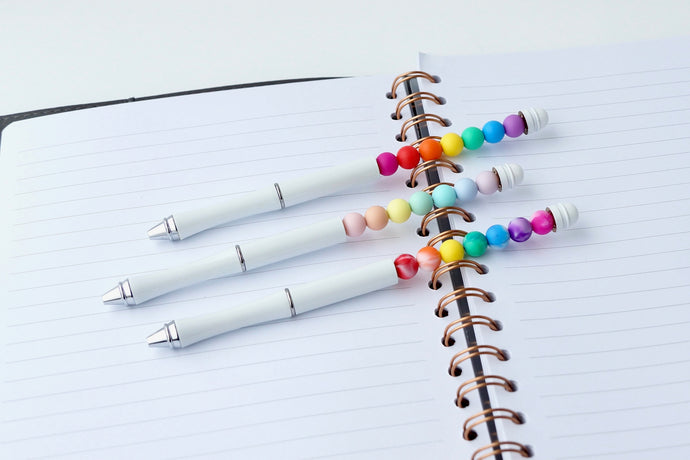 Rainbow Beaded Fidget Pen