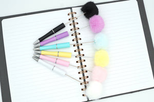 Pompom Fluffy Beadable Pen (Plastic)